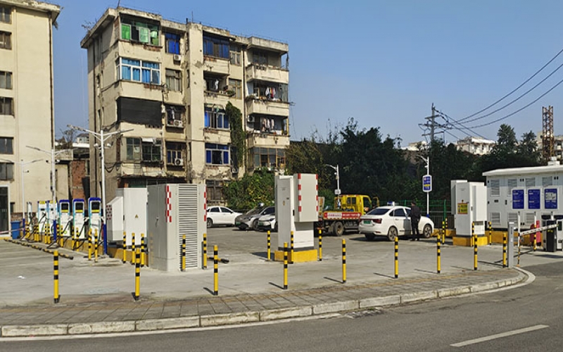 成都郫都区学俯路小桔充电站噪音治理